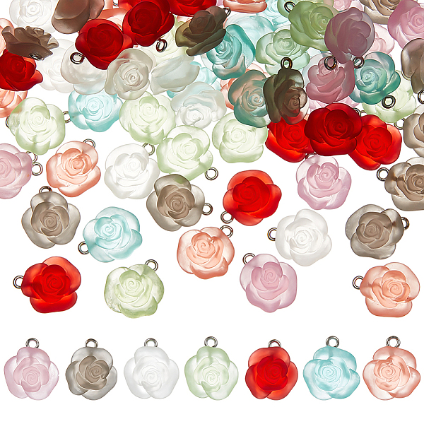 PandaHall AHANDMAKER 70 Pcs Frosted Rose Flower Charm Pendants, 7 Colors Resin Rose Flower Beads Dangle Pendants with Loops for DIY Bracelet..., Multicolor
PandaHall AHANDMAKER 70 Pcs Frosted Rose Flower Charm Pendants, 7 Colors Resin Rose Flower Beads Dangle Pendants with Loops for DIY Bracelet..., Multicolor