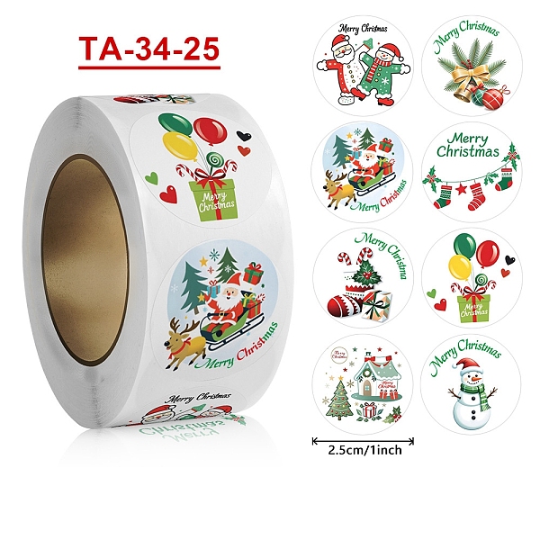 PandaHall Paper Self-Adhesive Stickers, Flat Round, for Presents Decoration, Round with Christmas Theme, Mixed Color, 25mm Paper Mixed...
PandaHall Paper Self-Adhesive Stickers, Flat Round, for Presents Decoration, Round with Christmas Theme, Mixed Color, 25mm Paper Mixed...