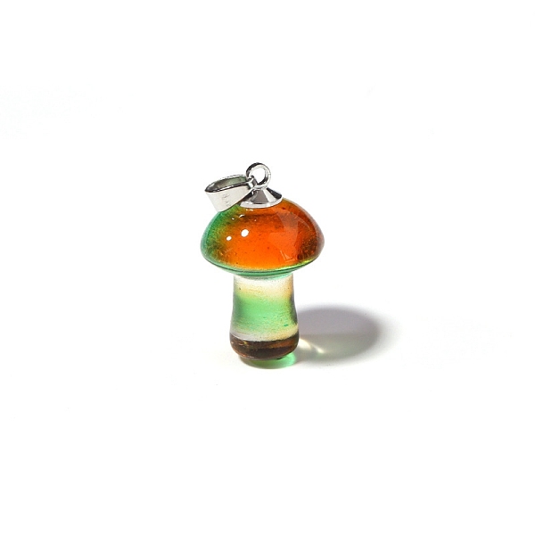 PandaHall Lampwork Pendants, Mushroom Charms, Platinum, Dark Orange, 25x15mm Lampwork Mushroom
PandaHall Lampwork Pendants, Mushroom Charms, Platinum, Dark Orange, 25x15mm Lampwork Mushroom