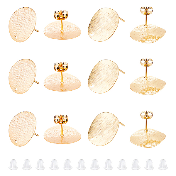 PandaHall DICOSMETIC 6 Pairs 2 Styles Flat Round Ear Studs Brass Stud Earrings Findings Golden Earring Posts with 1.5mm Loop and 50Pcs...
PandaHall DICOSMETIC 6 Pairs 2 Styles Flat Round Ear Studs Brass Stud Earrings Findings Golden Earring Posts with 1.5mm Loop and 50Pcs...