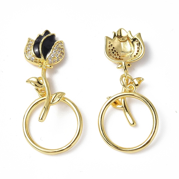 PandaHall Brass Micro Pave Clear Cubic Zirconia Toggle Clasp, with Enamel, Rose, Real 18K Gold Plated, Black, Ring:18.5x16.5x1.5mm, Rose...
PandaHall Brass Micro Pave Clear Cubic Zirconia Toggle Clasp, with Enamel, Rose, Real 18K Gold Plated, Black, Ring:18.5x16.5x1.5mm, Rose...