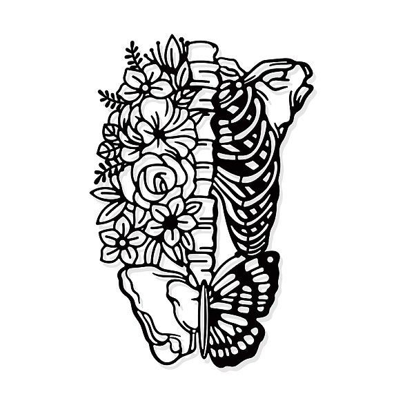PandaHall Flower Skeleton Metal Wall Art Decor, Matte Style Wall Hanging Decor Silhouette Wall Art for Home Living Room Bedroom Wall...
PandaHall Flower Skeleton Metal Wall Art Decor, Matte Style Wall Hanging Decor Silhouette Wall Art for Home Living Room Bedroom Wall...