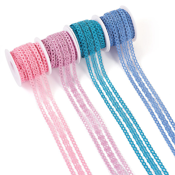 PandaHall 20 Yards 4 Colors Flat Cotton Lace Ribbon, Flower Lace Trim, Garment Accessories, Mixed Color, 1 inch(25mm), 5 yards/color Cotton..., Multicolor
PandaHall 20 Yards 4 Colors Flat Cotton Lace Ribbon, Flower Lace Trim, Garment Accessories, Mixed Color, 1 inch(25mm), 5 yards/color Cotton..., Multicolor