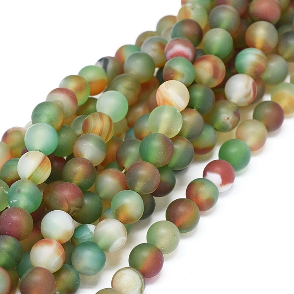 PandaHall Natural Peacock Agate Beads Strands, Frosted, Dyed & Heated, Round, 8~8.5mm, Hole: 0.8mm, about 48 pcs/Strand, 14.76 inch(37.5 cm)...
PandaHall Natural Peacock Agate Beads Strands, Frosted, Dyed & Heated, Round, 8~8.5mm, Hole: 0.8mm, about 48 pcs/Strand, 14.76 inch(37.5 cm)...