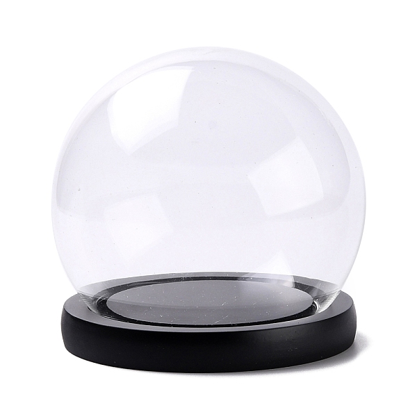 PandaHall High Borosilicate Glass Cloche Globe Display Dome, with Wooden Base, Black, Finished Product: 12x11.4cm Glass Black
PandaHall High Borosilicate Glass Cloche Globe Display Dome, with Wooden Base, Black, Finished Product: 12x11.4cm Glass Black