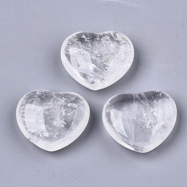 PandaHall Natural Quartz Crystal Heart Love Stone, Pocket Palm Stone for Reiki Balancing, 20x23x10mm Quartz Crystal Heart
PandaHall Natural Quartz Crystal Heart Love Stone, Pocket Palm Stone for Reiki Balancing, 20x23x10mm Quartz Crystal Heart