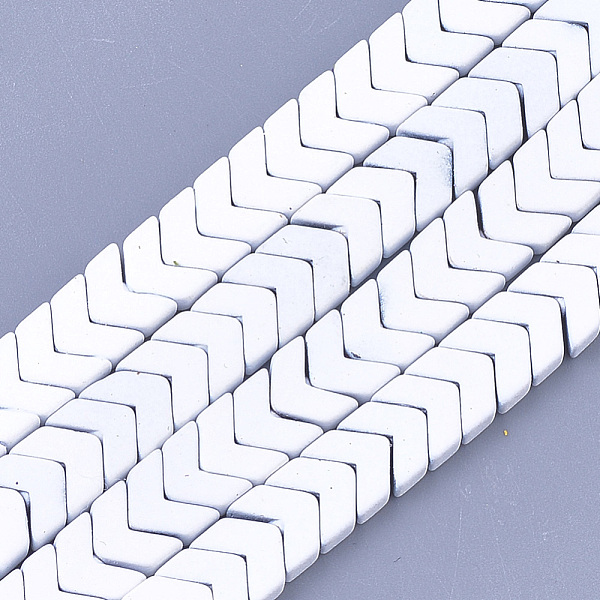 PandaHall Spray Painted Non-magnetic Synthetic Hematite Beads Strands, Matte Style, Arrow/Chevron, White, 7x8x3mm, Hole: 0.7mm, about...
PandaHall Spray Painted Non-magnetic Synthetic Hematite Beads Strands, Matte Style, Arrow/Chevron, White, 7x8x3mm, Hole: 0.7mm, about...