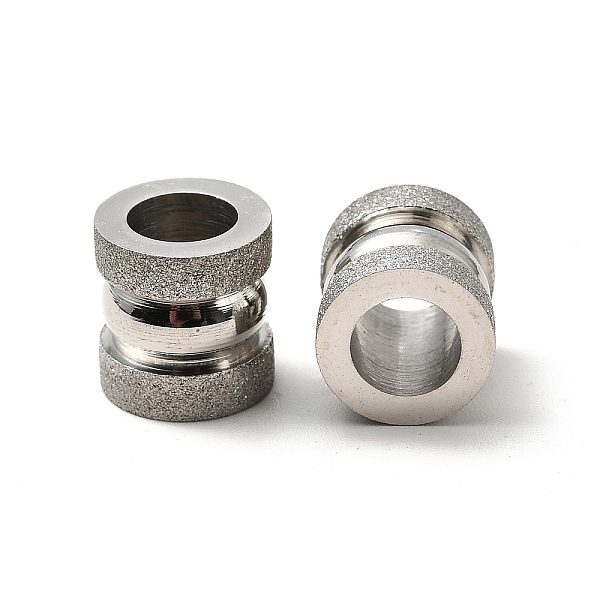PandaHall Stainless Steel Textured Beads, Large Hole Column Grooved Beads, Stainless Steel Color, 10x10mm, Hole: 6mm Stainless Steel Column
PandaHall Stainless Steel Textured Beads, Large Hole Column Grooved Beads, Stainless Steel Color, 10x10mm, Hole: 6mm Stainless Steel Column