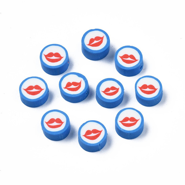 PandaHall Handmade Polymer Clay Beads, Flat Round with Mouth, Royal Blue, 9.5~10x4~4.5mm, Hole: 1.6mm Polymer Clay Flat Round
PandaHall Handmade Polymer Clay Beads, Flat Round with Mouth, Royal Blue, 9.5~10x4~4.5mm, Hole: 1.6mm Polymer Clay Flat Round