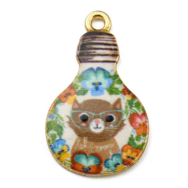 PandaHall Alloy Pendant, Lead Free & Cadmium Free & Nickel Free, Lamp Bulb with Cat Shape, Camel, 28x17x1.5mm, Hole: 1.8mm Alloy Cat Shape..., Brown
PandaHall Alloy Pendant, Lead Free & Cadmium Free & Nickel Free, Lamp Bulb with Cat Shape, Camel, 28x17x1.5mm, Hole: 1.8mm Alloy Cat Shape..., Brown