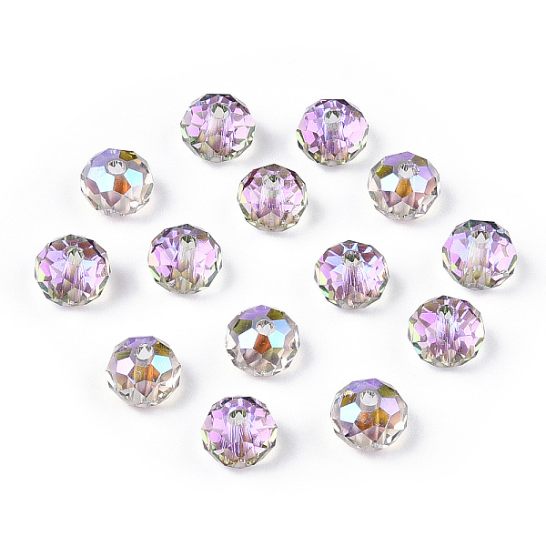 PandaHall Transparent Electroplate Glass Beads, Faceted, Rondelle, Violet, 6x4.5mm, Hole: 1.2mm, 100pcs/bag Glass Rondelle Purple
PandaHall Transparent Electroplate Glass Beads, Faceted, Rondelle, Violet, 6x4.5mm, Hole: 1.2mm, 100pcs/bag Glass Rondelle Purple