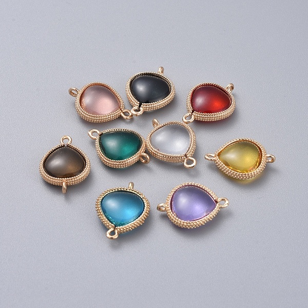 PandaHall Glass Links connectors, with Brass Findings, teardrop, Golden, Mixed Color, 19x14x5mm, Hole: 1.2mm Glass Multicolor
PandaHall Glass Links connectors, with Brass Findings, teardrop, Golden, Mixed Color, 19x14x5mm, Hole: 1.2mm Glass Multicolor