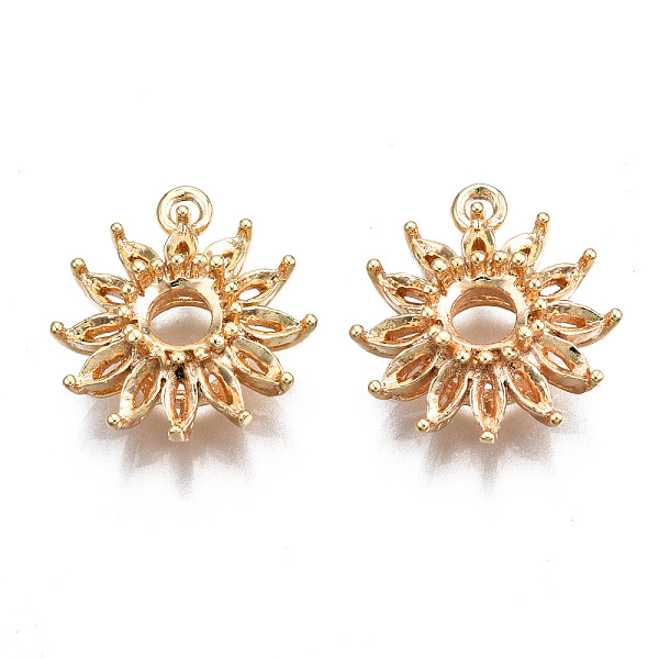PandaHall Brass Pendants, Nickel Free, Flower, Real 18K Gold Plated, 21x18x7mm, Hole: 1.8mm Brass Flower
PandaHall Brass Pendants, Nickel Free, Flower, Real 18K Gold Plated, 21x18x7mm, Hole: 1.8mm Brass Flower