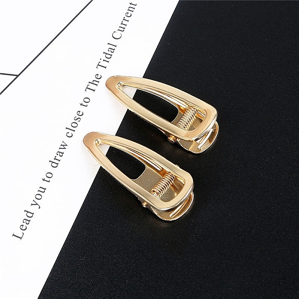 PandaHall Simple Iron Alligator Hair Clips, Hollow Hair Accessories for Girls Women, Golden, Triangle Pattern, 60x20mm Iron
PandaHall Simple Iron Alligator Hair Clips, Hollow Hair Accessories for Girls Women, Golden, Triangle Pattern, 60x20mm Iron