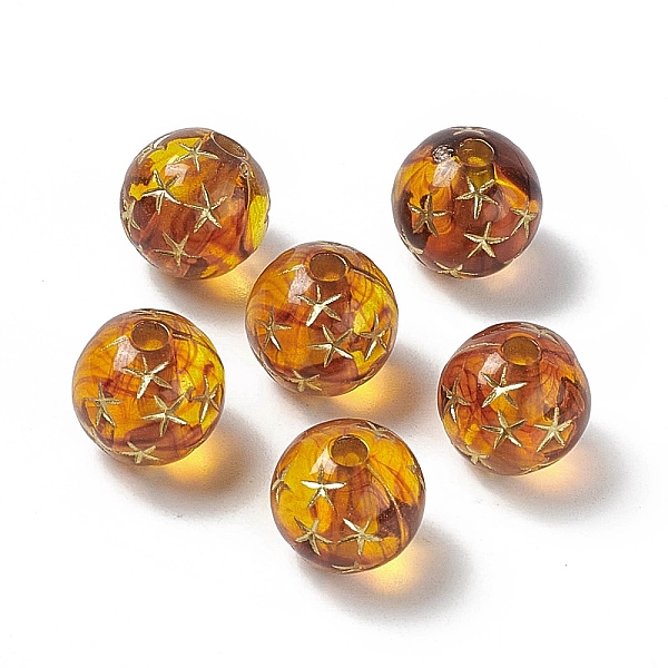 PandaHall Plating Acrylic Sphere Beads, Metal Enlaced, Round with Starfish, Peru, 10x9.5mm, Hole: 2mm, 930pcs/500g Acrylic Round Brown
PandaHall Plating Acrylic Sphere Beads, Metal Enlaced, Round with Starfish, Peru, 10x9.5mm, Hole: 2mm, 930pcs/500g Acrylic Round Brown