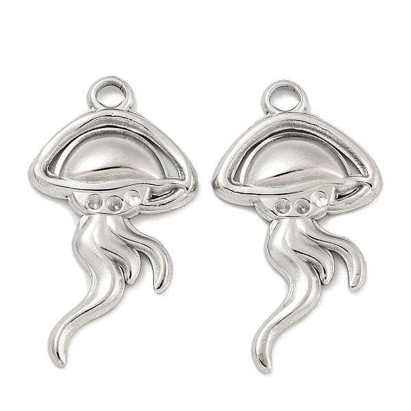 PandaHall 304 Stainless Steel Pendant Rhinestone Settings, Jellyfish Charm, Stainless Steel Color, 28.5x15.5x3mm, Hole: 2.5mm, Fit for 1.2mm...
PandaHall 304 Stainless Steel Pendant Rhinestone Settings, Jellyfish Charm, Stainless Steel Color, 28.5x15.5x3mm, Hole: 2.5mm, Fit for 1.2mm...