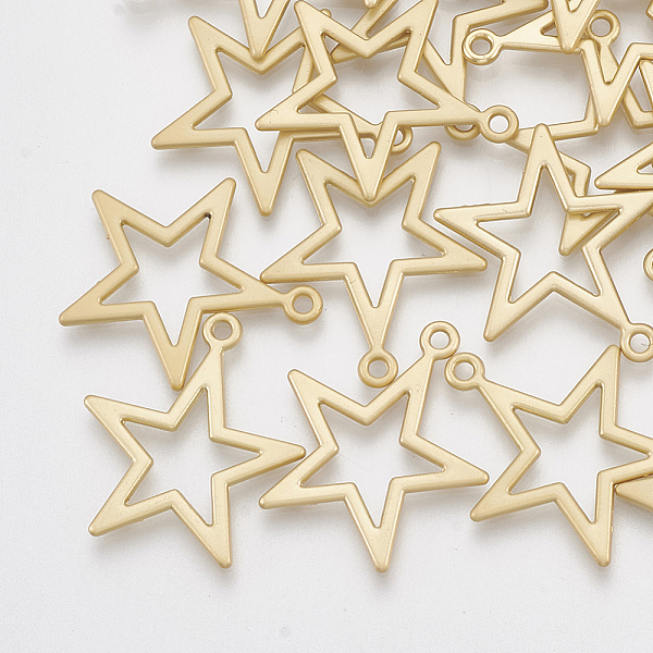 PandaHall Smooth Surface Alloy Open Back Bezel Pendants, For DIY UV Resin, Epoxy Resin, Pressed Flower Jewelry, Star, Matte Gold Color...
PandaHall Smooth Surface Alloy Open Back Bezel Pendants, For DIY UV Resin, Epoxy Resin, Pressed Flower Jewelry, Star, Matte Gold Color...