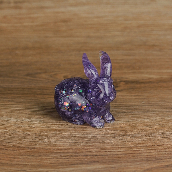 PandaHall Resin Rabbit Display Decoration, with Natural Amethyst Chips inside Statues for Home Office Decorations, 70x50x70mm Amethyst...
PandaHall Resin Rabbit Display Decoration, with Natural Amethyst Chips inside Statues for Home Office Decorations, 70x50x70mm Amethyst...