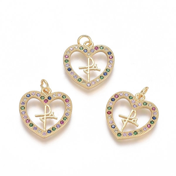PandaHall Brass Micro Pave Cubic Zirconia Pendants, Heart, Colorful, Golden, 19.5x18.5x2mm, Hole: 3.5mm Brass+Cubic Zirconia Heart
PandaHall Brass Micro Pave Cubic Zirconia Pendants, Heart, Colorful, Golden, 19.5x18.5x2mm, Hole: 3.5mm Brass+Cubic Zirconia Heart