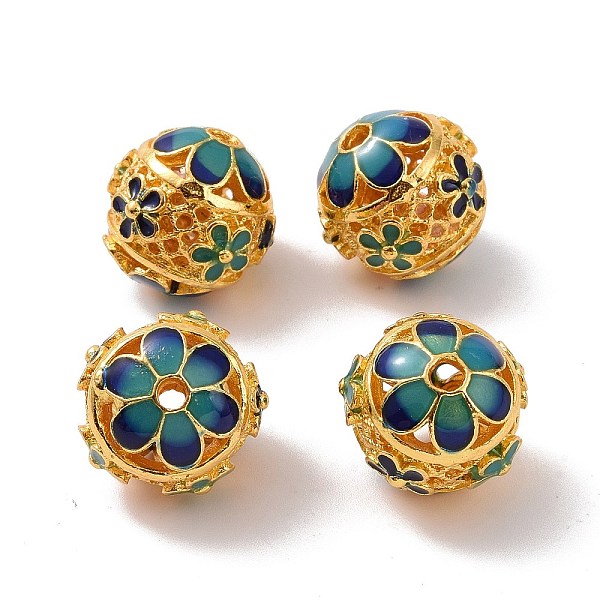 PandaHall Hollow Alloy Beads, with Enamel, Round with Flower, Matte Gold Color, Blue, 14mm, Hole: 2mm Alloy+Enamel Round Blue
PandaHall Hollow Alloy Beads, with Enamel, Round with Flower, Matte Gold Color, Blue, 14mm, Hole: 2mm Alloy+Enamel Round Blue