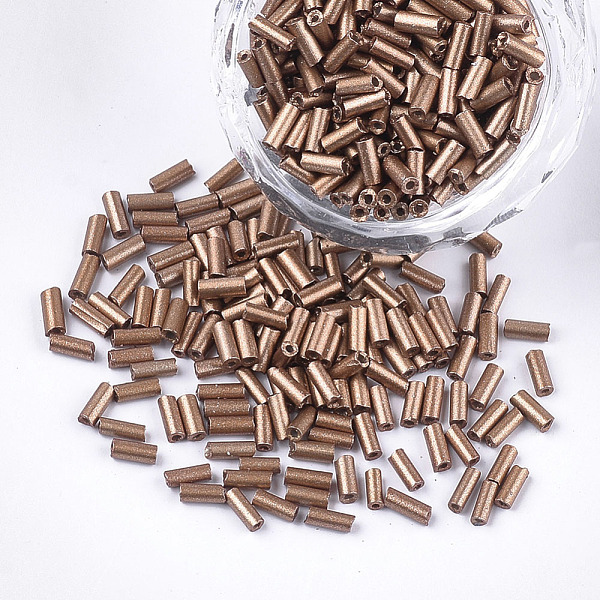PandaHall Electroplate Glass Bugle Beads, Round Hole, Metallic Colours, Camel, 3~5x1.5~2mm, Hole: 0.8mm, about 15000pcs/bag Glass Brown
PandaHall Electroplate Glass Bugle Beads, Round Hole, Metallic Colours, Camel, 3~5x1.5~2mm, Hole: 0.8mm, about 15000pcs/bag Glass Brown