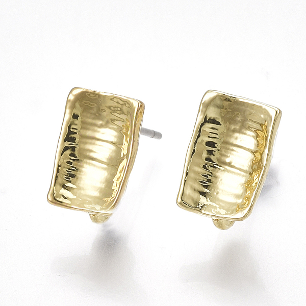 PandaHall Alloy Stud Earring Findings, with Steel Pins, with Loop, Rectangle, Light Gold, 9.5x6.5~7mm, Hole: 2mm, Pin: 0.7mm Alloy Rectangle
PandaHall Alloy Stud Earring Findings, with Steel Pins, with Loop, Rectangle, Light Gold, 9.5x6.5~7mm, Hole: 2mm, Pin: 0.7mm Alloy Rectangle