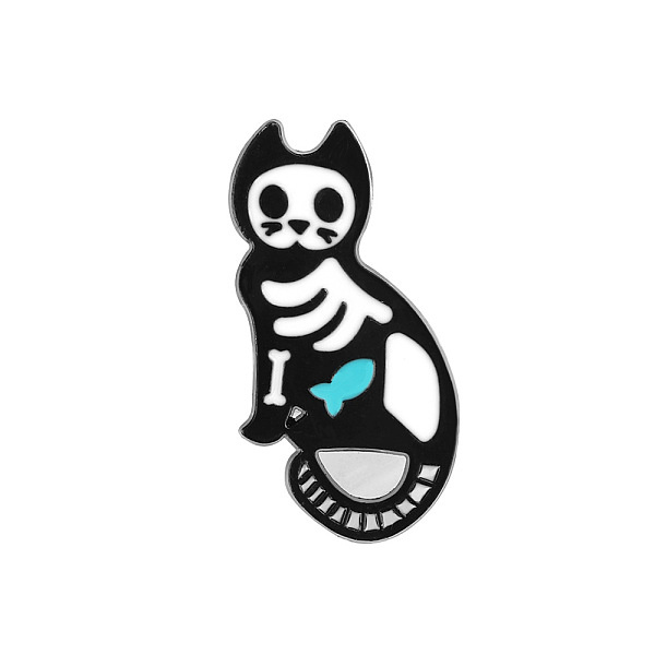 PandaHall Halloween Themed Skeleton Safety Brooch Pin, Alloy Enamel Badge for Suit Shirt Collar, Cat Shape, 32x18mm Alloy+Enamel Cat Shape
PandaHall Halloween Themed Skeleton Safety Brooch Pin, Alloy Enamel Badge for Suit Shirt Collar, Cat Shape, 32x18mm Alloy+Enamel Cat Shape