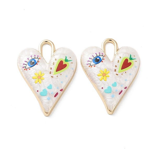 PandaHall Rack Plating Alloy Enamel Pendants, with Resin, Heart with Evil Eye Charm, Cadmium Free & Nickel Free & Lead Free, Golden...
PandaHall Rack Plating Alloy Enamel Pendants, with Resin, Heart with Evil Eye Charm, Cadmium Free & Nickel Free & Lead Free, Golden...