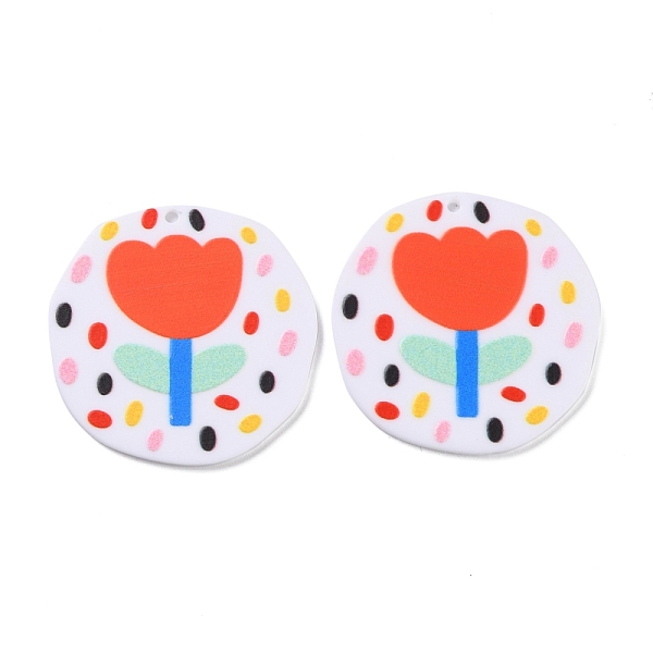 PandaHall DIY Acrylic Embossed Print Pattern Earrings Pendant, Flat Round with Flower, for Jewelry Accessories, Colorful, 37x37x2mm, Hole...
PandaHall DIY Acrylic Embossed Print Pattern Earrings Pendant, Flat Round with Flower, for Jewelry Accessories, Colorful, 37x37x2mm, Hole...