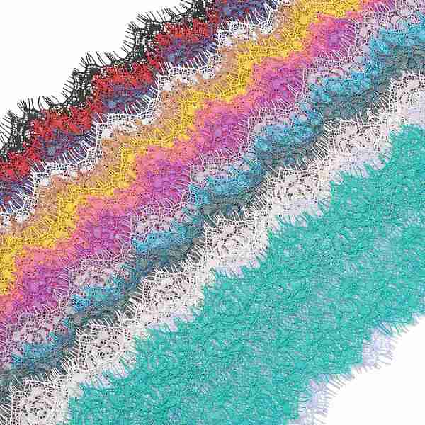 PandaHall Nonelastic Lace Trim, Polyester Ribbon for Jewelry Making, Mixed Color, 3-1/2 inch(90mm) Polyester Multicolor
PandaHall Nonelastic Lace Trim, Polyester Ribbon for Jewelry Making, Mixed Color, 3-1/2 inch(90mm) Polyester Multicolor
