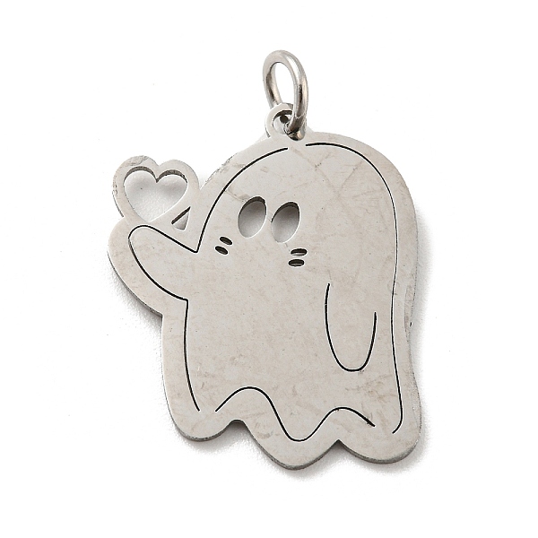 PandaHall Halloween Laser Cut 304 Stainless Steel Pendant, with Jump Ring, Ghost Charm, Stainless Steel Color, 22x18x1mm, Hole: 3mm 304...
PandaHall Halloween Laser Cut 304 Stainless Steel Pendant, with Jump Ring, Ghost Charm, Stainless Steel Color, 22x18x1mm, Hole: 3mm 304...
