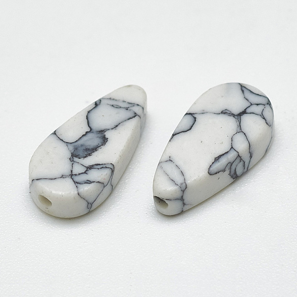 PandaHall Synthetic Turquoise Beads, teardrop, White, 12x6x3mm, Hole: 1mm Synthetic Turquoise Teardrop White
PandaHall Synthetic Turquoise Beads, teardrop, White, 12x6x3mm, Hole: 1mm Synthetic Turquoise Teardrop White