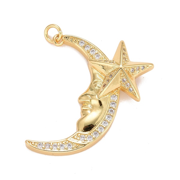 PandaHall Cubic Zirconia Pendants, with Rack Plating Real 18K Gold Plated Brass Findings, with Jump Rings, Long-Lasting Plated, Lead Free &..., Clear
PandaHall Cubic Zirconia Pendants, with Rack Plating Real 18K Gold Plated Brass Findings, with Jump Rings, Long-Lasting Plated, Lead Free &..., Clear