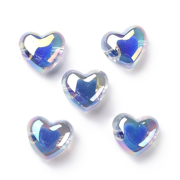 PandaHall Transparent Acrylic Beads, Bead in Bead, AB Color Plated, Heart, Blue, 19x21.5x14mm, Hole: 3.5mm Acrylic Heart Blue
PandaHall Transparent Acrylic Beads, Bead in Bead, AB Color Plated, Heart, Blue, 19x21.5x14mm, Hole: 3.5mm Acrylic Heart Blue