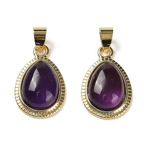 PandaHall Natural Amethyst Pendants, Teardrop Charms with Rack Plating Brass Findings, Cadmium Free & Lead Free, 23x14.5x6mm, Hole: 4x6mm...
PandaHall Natural Amethyst Pendants, Teardrop Charms with Rack Plating Brass Findings, Cadmium Free & Lead Free, 23x14.5x6mm, Hole: 4x6mm...