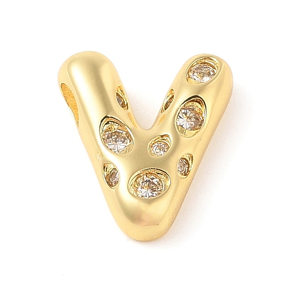 PandaHall Brass Micro Pave Clear Cubic Zirconia Pendant, Letter A~Z, Letter V, 19x17x6mm, Hole: 4mm Brass+Cubic Zirconia Letter V Clear
PandaHall Brass Micro Pave Clear Cubic Zirconia Pendant, Letter A~Z, Letter V, 19x17x6mm, Hole: 4mm Brass+Cubic Zirconia Letter V Clear