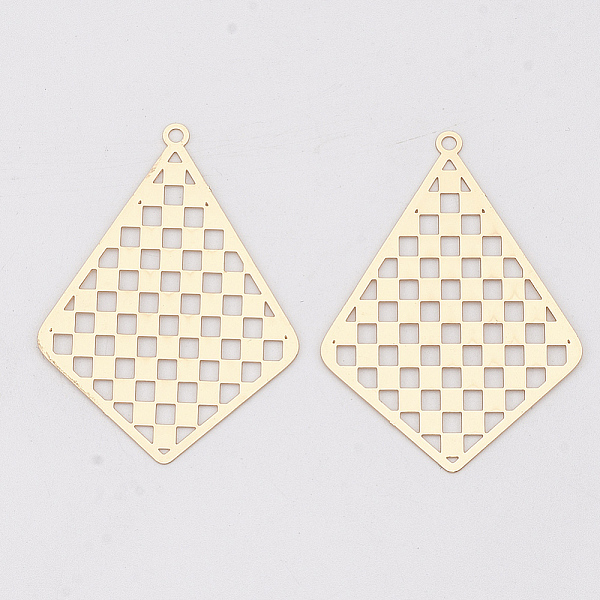 PandaHall Brass Pendants, Etched Metal Embellishments, Long-Lasting Plated, Kite with Tartan Pattern, Light Gold, 44.5x32x0.3mm, Hole: 1.8mm...
PandaHall Brass Pendants, Etched Metal Embellishments, Long-Lasting Plated, Kite with Tartan Pattern, Light Gold, 44.5x32x0.3mm, Hole: 1.8mm...