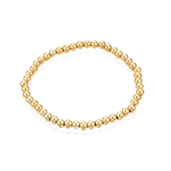 PandaHall 201 Stainless Steel Round Beaded Stretch Bracelet for Men Women, Real 18K Gold Plated, Inner Diameter: 2 inch(5.2cm), Beads: 5mm...
PandaHall 201 Stainless Steel Round Beaded Stretch Bracelet for Men Women, Real 18K Gold Plated, Inner Diameter: 2 inch(5.2cm), Beads: 5mm...