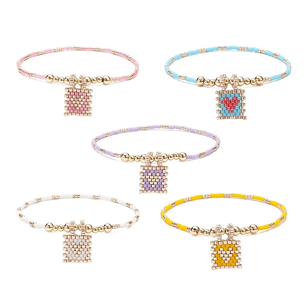 PandaHall Glass Beaded Stretch Bracelet with Brass Beads, Head Pattern Charm Bracelet for Women, Mixed Color, Inner Diameter: 2-1/8 inch..., Multicolor
PandaHall Glass Beaded Stretch Bracelet with Brass Beads, Head Pattern Charm Bracelet for Women, Mixed Color, Inner Diameter: 2-1/8 inch..., Multicolor