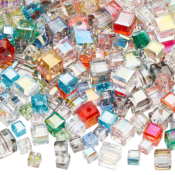 PandaHall ARRICRAFT 240Pcs 3 Style Faceted Transparent Glass Beads, Cube, Mixed Color, 4~7x4~7x4~7mm, Hole: 1.2~1.5mm Glass Cube Multicolor
PandaHall ARRICRAFT 240Pcs 3 Style Faceted Transparent Glass Beads, Cube, Mixed Color, 4~7x4~7x4~7mm, Hole: 1.2~1.5mm Glass Cube Multicolor