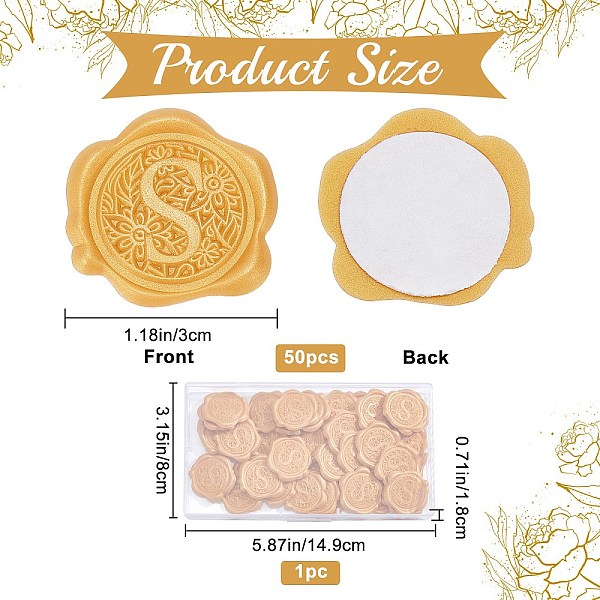 PandaHall CRASPIRE 50Pcs Adhesive Wax Seal Stickers, Envelope Seal Decoration, for Craft Scrapbook DIY Gift, with Letter Pattern, Gold...
PandaHall CRASPIRE 50Pcs Adhesive Wax Seal Stickers, Envelope Seal Decoration, for Craft Scrapbook DIY Gift, with Letter Pattern, Gold...