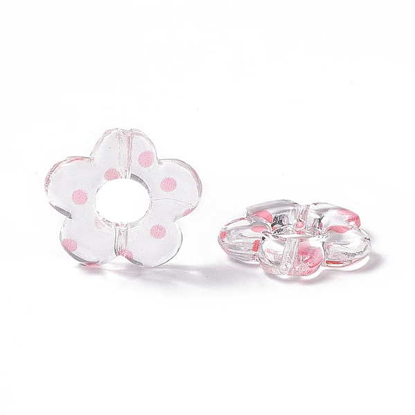 PandaHall Transparent Acrylic Beads, Flower with Polka Dot Pattern, Clear, Pink, 19x19.5x3.5mm, Hole: 1.6mm Acrylic Polka Dot Pink
PandaHall Transparent Acrylic Beads, Flower with Polka Dot Pattern, Clear, Pink, 19x19.5x3.5mm, Hole: 1.6mm Acrylic Polka Dot Pink