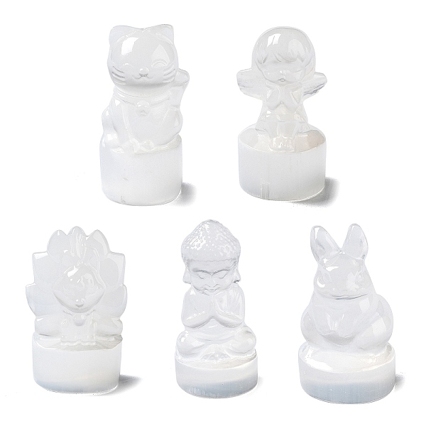 PandaHall Natural Selenite Ornaments Figurine, Desk Statue for Home Office Decoration, Mixed Shapes, 2.4~3.3x2.15~2.6x4.5~5.35cm Selenite...
PandaHall Natural Selenite Ornaments Figurine, Desk Statue for Home Office Decoration, Mixed Shapes, 2.4~3.3x2.15~2.6x4.5~5.35cm Selenite...