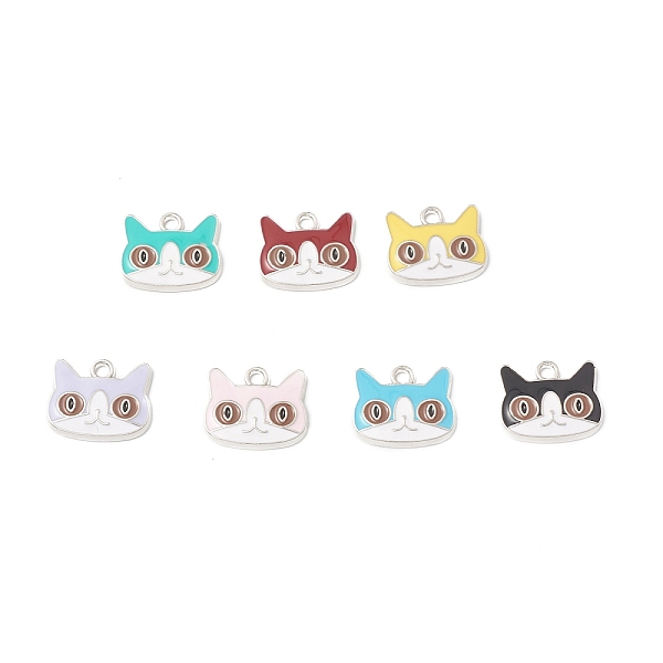 PandaHall Alloy Enamel Charms, Cat Charm, Platinum, Mixed Color, 13x16x2.2mm, Hole: 2mm Alloy+Enamel Cat Shape Multicolor
PandaHall Alloy Enamel Charms, Cat Charm, Platinum, Mixed Color, 13x16x2.2mm, Hole: 2mm Alloy+Enamel Cat Shape Multicolor
