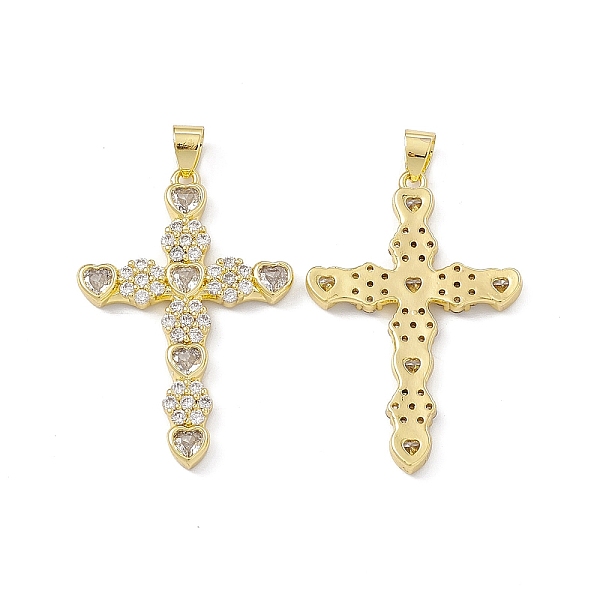 PandaHall Rack Plating Brass Micro Pave Cubic Zirconia Pendants, Cadmium Free & Lead Free, Long-Lasting Plated, Religion Cross with Heart &..., Clear
PandaHall Rack Plating Brass Micro Pave Cubic Zirconia Pendants, Cadmium Free & Lead Free, Long-Lasting Plated, Religion Cross with Heart &..., Clear