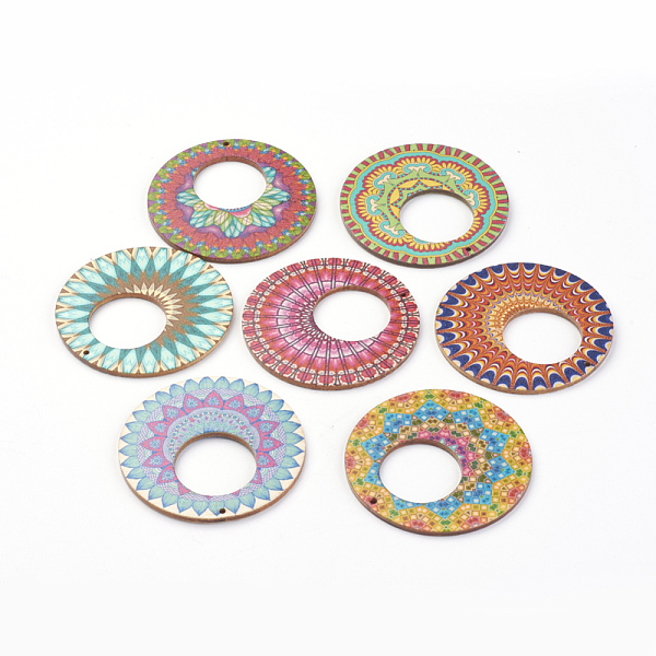 PandaHall Printed Wooden Big Pendants, Flat Round with Pattern, Mixed Color, 60x2.5mm, Hole: 1mm Wood Flat Round Multicolor
PandaHall Printed Wooden Big Pendants, Flat Round with Pattern, Mixed Color, 60x2.5mm, Hole: 1mm Wood Flat Round Multicolor