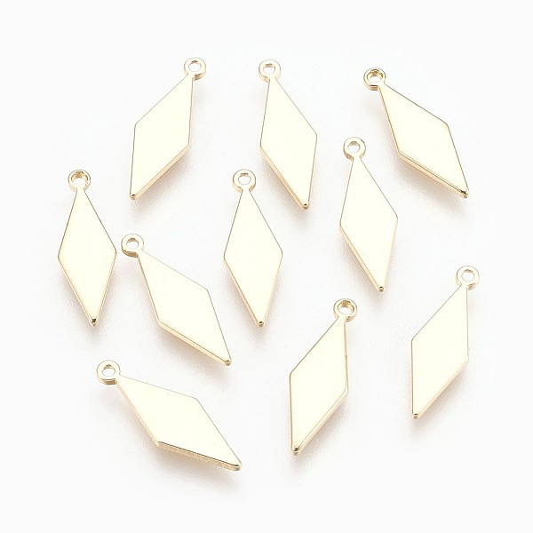 PandaHall Brass Pendants, Nickel Free, Real 18K Gold Plated, Rhombus, 16x5x1mm, Hole: 1mm Brass Rhombus
PandaHall Brass Pendants, Nickel Free, Real 18K Gold Plated, Rhombus, 16x5x1mm, Hole: 1mm Brass Rhombus