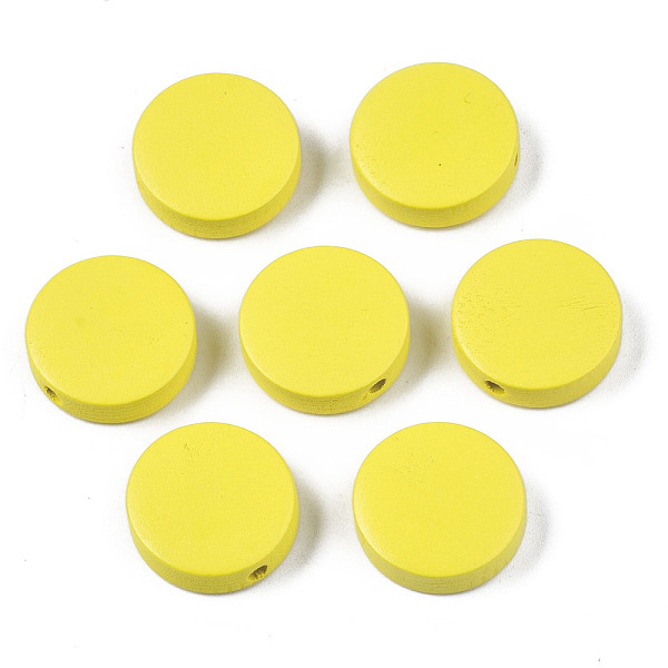 PandaHall Painted Natural Poplar Wood Beads, Flat Round, Yellow, 20x5mm, Hole: 1.4mm Poplar Wood Flat Round Yellow
PandaHall Painted Natural Poplar Wood Beads, Flat Round, Yellow, 20x5mm, Hole: 1.4mm Poplar Wood Flat Round Yellow