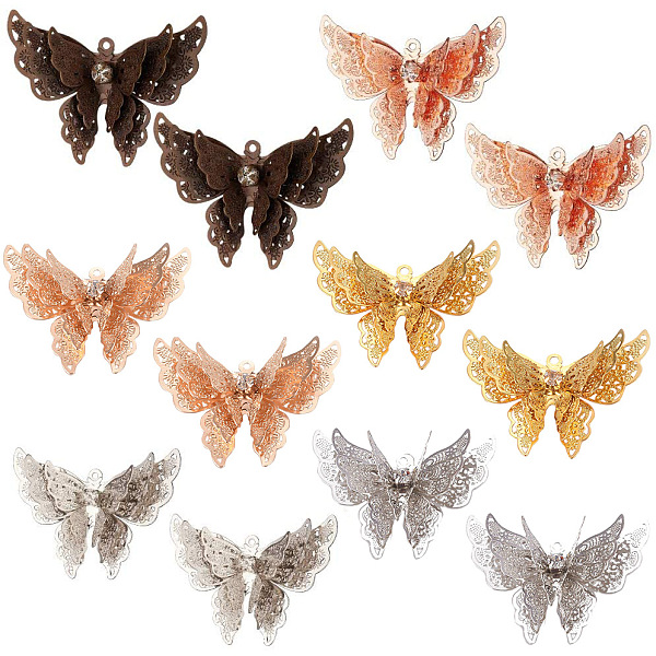 PandaHall SUNNYCLUE 1 Box 12Pcs 6 Colors Butterfly Charms with Rhinestones Hollow Butterfly Pendants Charms Craft Butterfly Finding for DIY...
PandaHall SUNNYCLUE 1 Box 12Pcs 6 Colors Butterfly Charms with Rhinestones Hollow Butterfly Pendants Charms Craft Butterfly Finding for DIY...