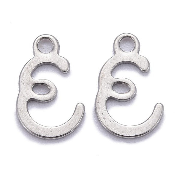 PandaHall 304 Stainless Steel Pendants, Alphabet, Stainless Steel Color, Letter.E, 11x7x1mm, Hole: 1.5mm 304 Stainless Steel Letter E
PandaHall 304 Stainless Steel Pendants, Alphabet, Stainless Steel Color, Letter.E, 11x7x1mm, Hole: 1.5mm 304 Stainless Steel Letter E